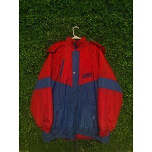 Vintage New York Giants Jacket, Adult Mens XL, NFL Football, Can be Cropped